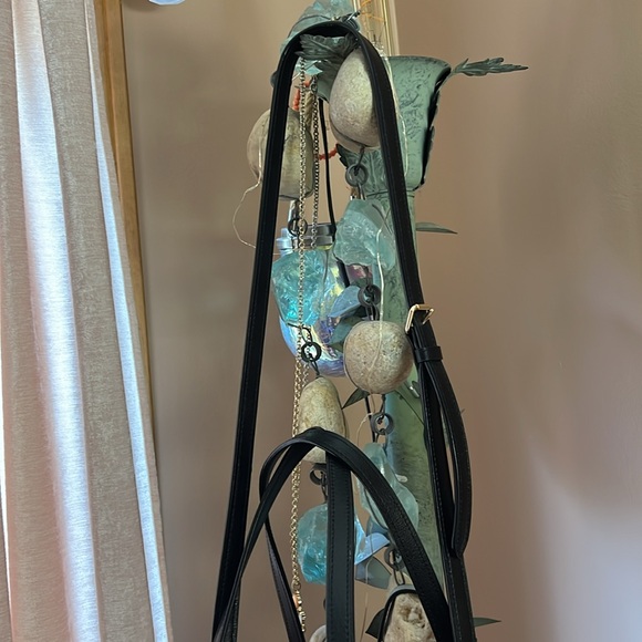 COACH 2-WAY BLACK REVERSIBLE CROSSBODY- TOTE PRISTINE - Picture 11 of 17